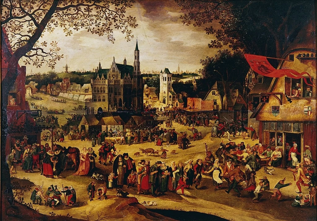Festa ad Audenaerde in occasione della fiera di San Giorgio - National Museum of Ancient Art